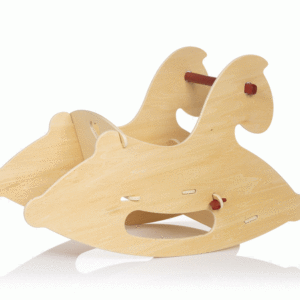 Moover Ride-On Wooden Rocking Horse - Natural Wood | gomtoys.com