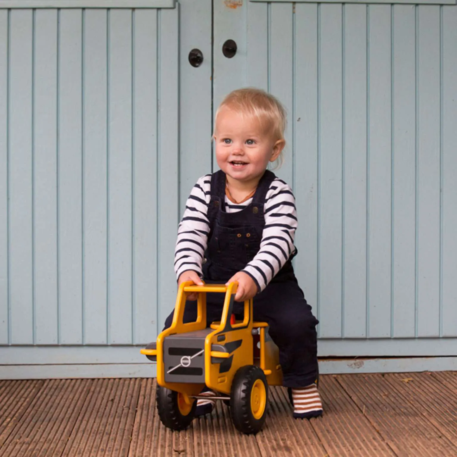 Wooden ride on sale on truck